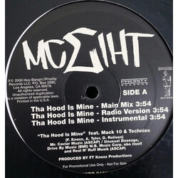 MC Eiht Tha Hood Is Mine VINYL 12" USED