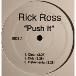 Rick Ross Push It USED VINYL 12INCH 33 S RPM SINGLE WHITE LABEL