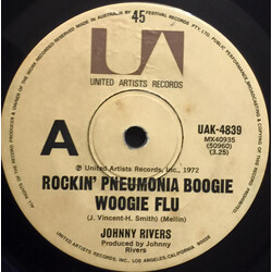 Johnny Rivers Rockin' Pneumonia Boogie Woogie Flu USED VINYL 7INCH 45 RPM SINGLE
