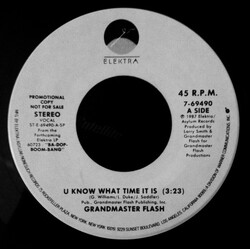 Grandmaster Flash U Know What Time It Is USED VINYL 7INCH 45 RPM PROMO