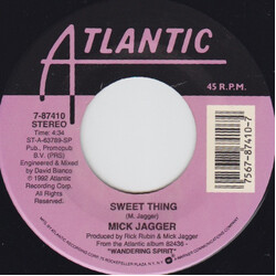 Mick Jagger Sweet Thing / Wandering Spirit USED VINYL 7INCH 45 RPM SINGLE