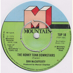 Dan McCafferty The Honky Tonk Downstairs USED VINYL 7INCH SINGLE 45 RPM