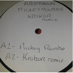 Abstraxion Mickey Rourke (Krikor Remix) USED VINYL 12INCH 33 S RPM WHITE LABEL PROMO