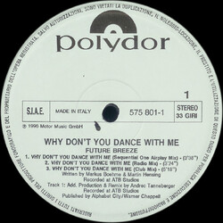 Future Breeze Why Don't You Dance With Me VINYL 12" USED