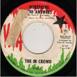 The In Crowd (7) Questions And Answers / Happiness In My Heart USED VINYL 7INCH 45 RPM SINGLE