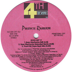 Prince Rahiem Rock Wit' It VINYL 12" USED
