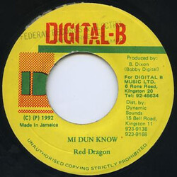 Red Dragon Mi Dun Know USED VINYL 7INCH 45 RPM