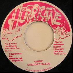 Gregory Isaacs Gimme USED VINYL 7INCH 45 RPM