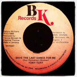 Tony Tuff Save The Last Dance For Me USED VINYL 7INCH 45 RPM