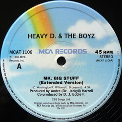 Heavy D. & The Boyz Mr. Big Stuff VINYL 12" USED