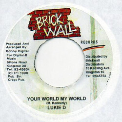 Lukie D Your World My World USED VINYL 7INCH 45 RPM
