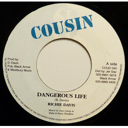 Richie Davis Dangerous Life USED VINYL 7INCH 45 RPM
