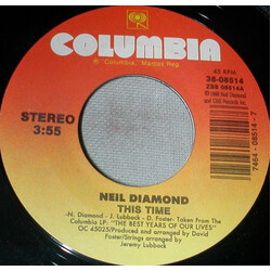 Neil Diamond This Time / If I Couldn't See You Again USED VINYL 7INCH