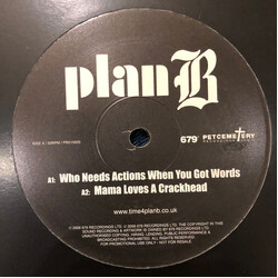 Plan B (4) Who Needs Actions When You Got Words USED VINYL 12INCH PROMO SAMPLER