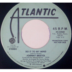 Johnny Bristol Do It To My Mind USED VINYL 7INCH 45 RPM SINGLE PROMO STEREO MONO