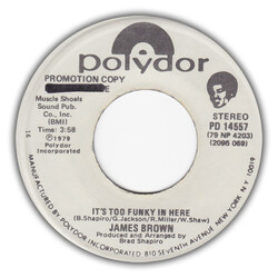 James Brown It's Too Funky In Here USED VINYL 7INCH 45 RPM PROMO