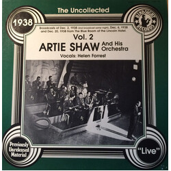 Artie Shaw And His Orchestra The Uncollected Artie Shaw And His Orchestra Vol. 2, 1938 Vinyl LP USED