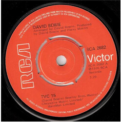 David Bowie TVC 15 USED VINYL 7INCH 45 RPM SINGLE