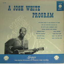 Josh White A Josh White Program Vinyl LP USED