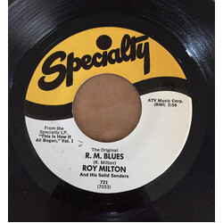 Roy Milton & His Solid Senders R.M. Blues / Best Wishes USED VINYL 7INCH 45 RPM REISSUE