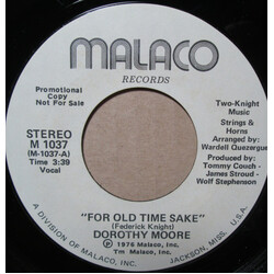 Dorothy Moore For Old Time Sake USED VINYL 7INCH 45 RPM PROMO STYRENE STEREO