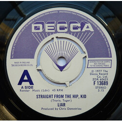 Liar (3) Straight From The Hip, Kid / Roll Me Down USED VINYL 7INCH PROMO SINGLE 45 RPM
