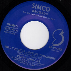 Vessie Simmons Will You Still Love Me Tomorrow USED VINYL 7INCH 45 RPM