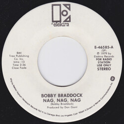 Bobby Braddock Nag, Nag, Nag USED VINYL 7INCH 45 RPM SINGLE PROMO