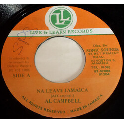 Al Campbell Na Leave Jamaica USED VINYL 7INCH 45 RPM