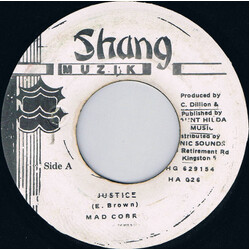 Mad Cobra Justice USED VINYL 7INCH 45 RPM SINGLE