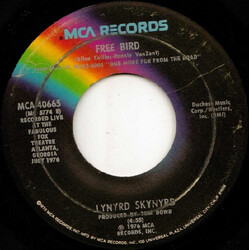 Lynyrd Skynyrd Free Bird USED VINYL 7INCH 45 RPM SINGLE