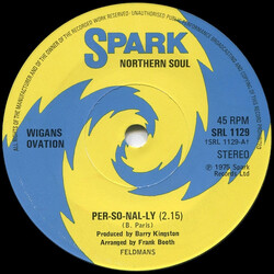 Wigan's Ovation Per-so-nal-ly USED VINYL 7INCH 45 RPM SINGLE STEREO