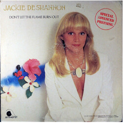Jackie DeShannon Don't Let The Flame Burn Out USED VINYL 12INCH 33 S RPM 45 RPM PROMO LIMITED EDITION