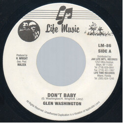 Glen Washington Don't Baby USED VINYL 7INCH 45 RPM SINGLE