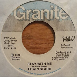 Edwin Starr Stay With Me / Party USED VINYL 7INCH 45 RPM SINGLE STYRENE