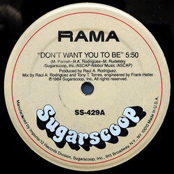Rama Don't Want You To Be VINYL 12" USED