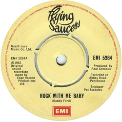 Flying Saucers Rock With Me Baby USED VINYL 7INCH 45 RPM