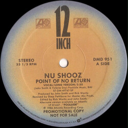 Nu Shooz Point Of No Return USED VINYL 12INCH SINGLE PROMO