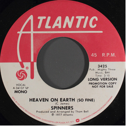 Spinners Heaven On Earth (So Fine) Vinyl 7" USED