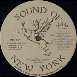 Indeep When Boys Talk USED VINYL 12INCH 33 S RPM