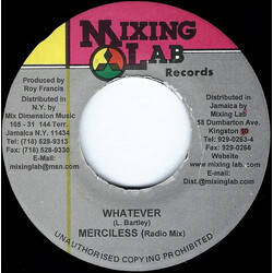 Merciless Whatever USED VINYL 7INCH 45 RPM