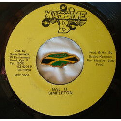 Simpleton Gal U USED VINYL 7INCH 45 RPM