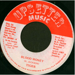 Tiger Blood Money USED VINYL 7INCH 45 RPM