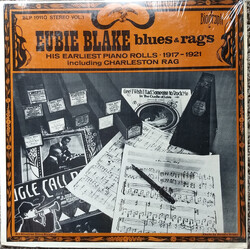 Eubie Blake Blues And Ragtime Volume 1 Vinyl LP USED