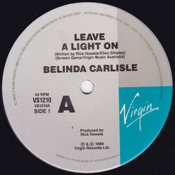 Belinda Carlisle Leave A Light On USED VINYL 7INCH 45 RPM SINGLE
