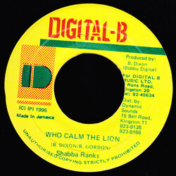 Shabba Ranks Who Calm The Lion USED VINYL 7INCH 45 RPM