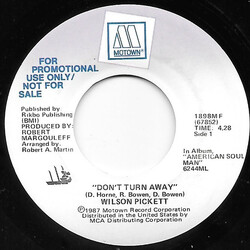 Wilson Pickett Don't Turn Away USED VINYL 7INCH 45 RPM SINGLE PROMO