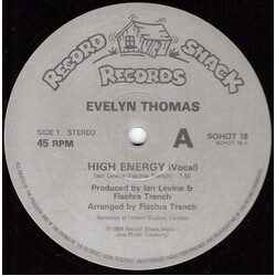 Evelyn Thomas High Energy USED VINYL 12INCH 45 RPM