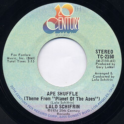 Lalo Schifrin Ape Shuffle (Theme From "Planet Of The Apes") / Escape From Tomorrow USED VINYL 7INCH 45 RPM SINGLE STEREO