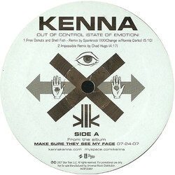 Kenna Out Of Control (State Of Emotion) Vinyl 12" USED